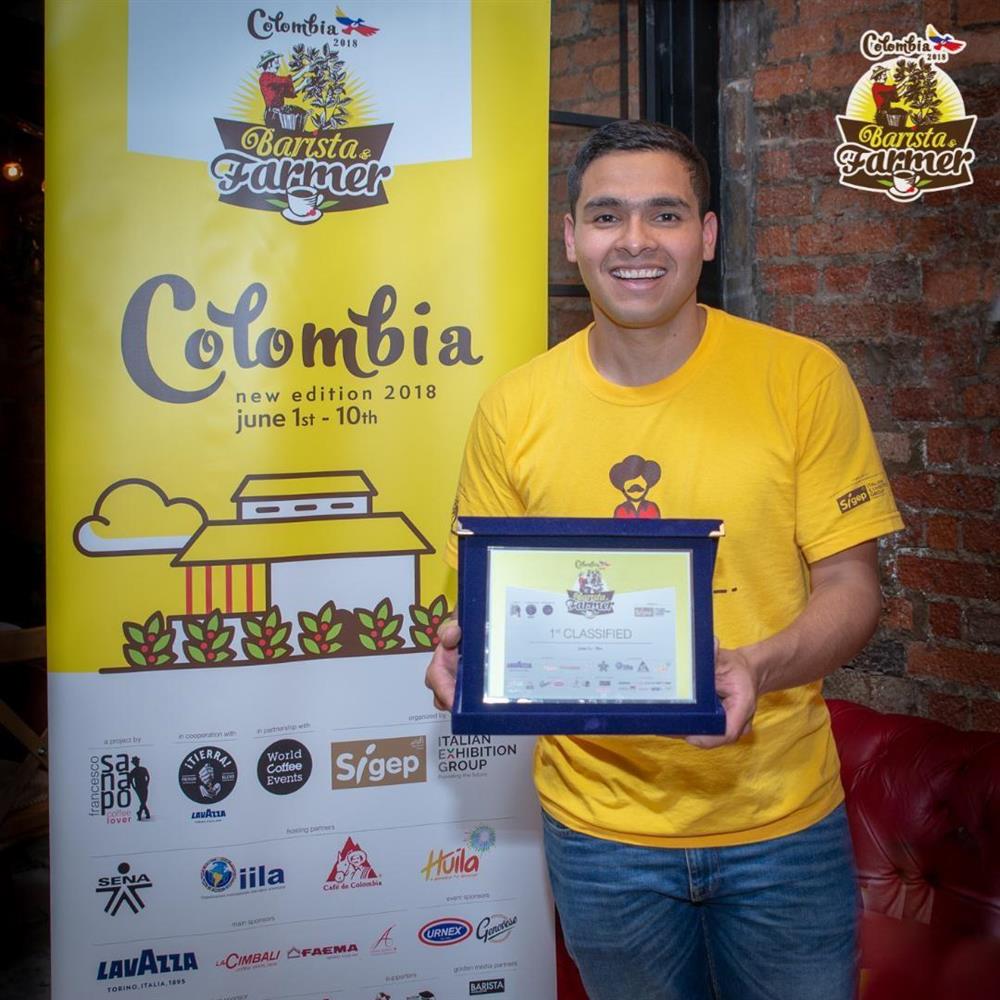 Colombian Diego Campos is the Winner of the Fourth edition of Barista & Farmer