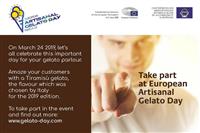 On 24th March 2019, the Artisan Gelato-Makers of Europe Celebrate the 7th Edition of European Artisanal Gelato Day