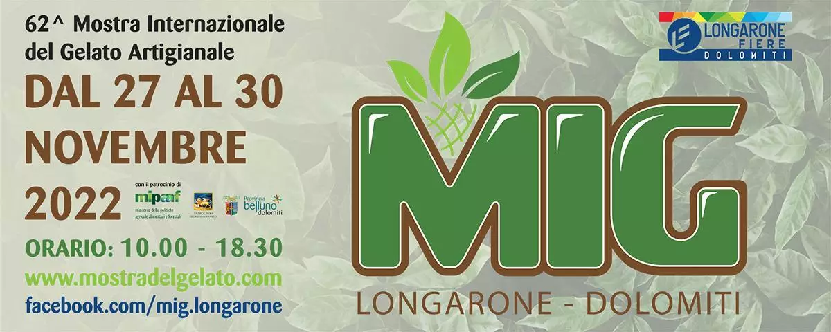 The MIG - Mostra Internazionale del Gelato Artigianale awaits you from November 27-30, 2022
