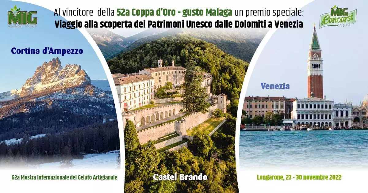 The World Oscar for Artisan Gelato honors UNESCO World Heritage Sites
