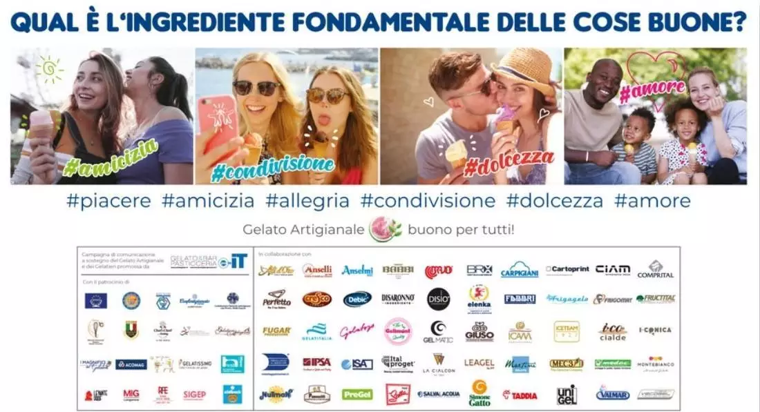 "Le cose buone": the 2023 collective campaign in support of Artisan Gelato and Gelato Makers presented