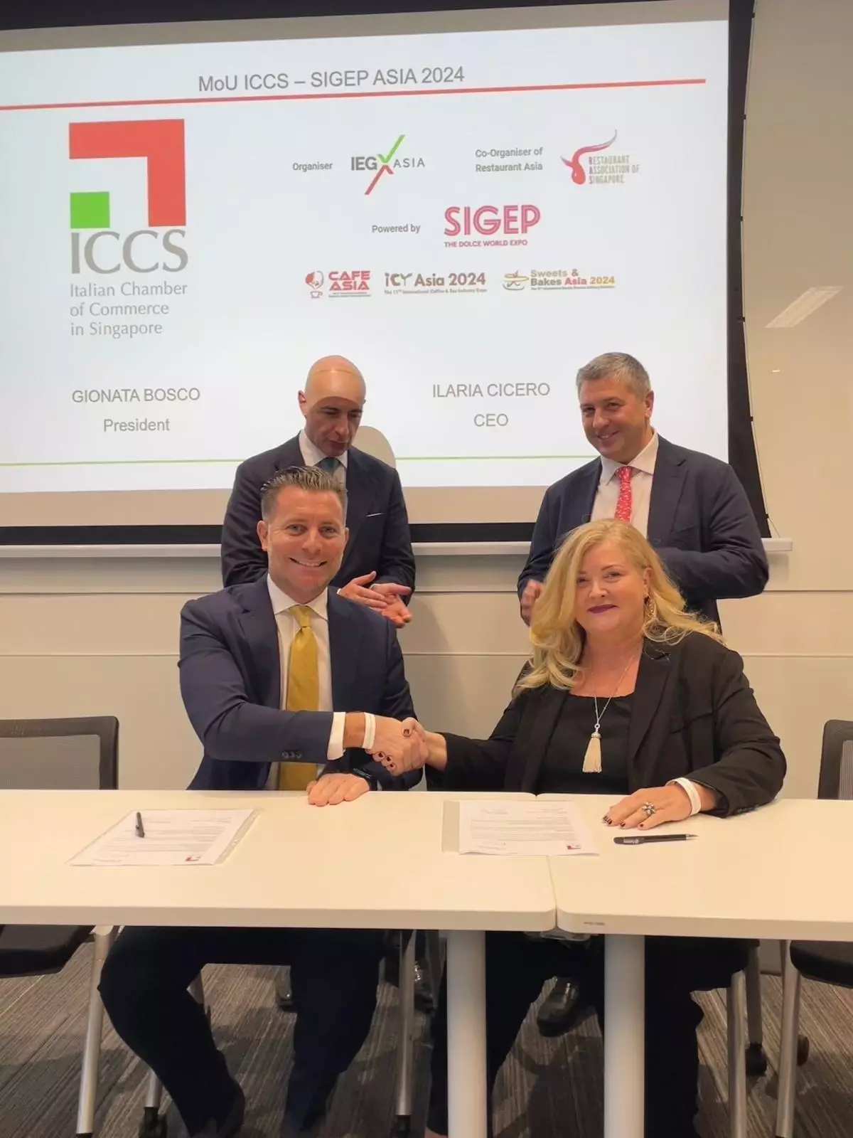 Italian Chamber of Commerce in Singapore and IEG Asia announce strategic partnership for SIGEP Asia and Restaurant Asia 2024